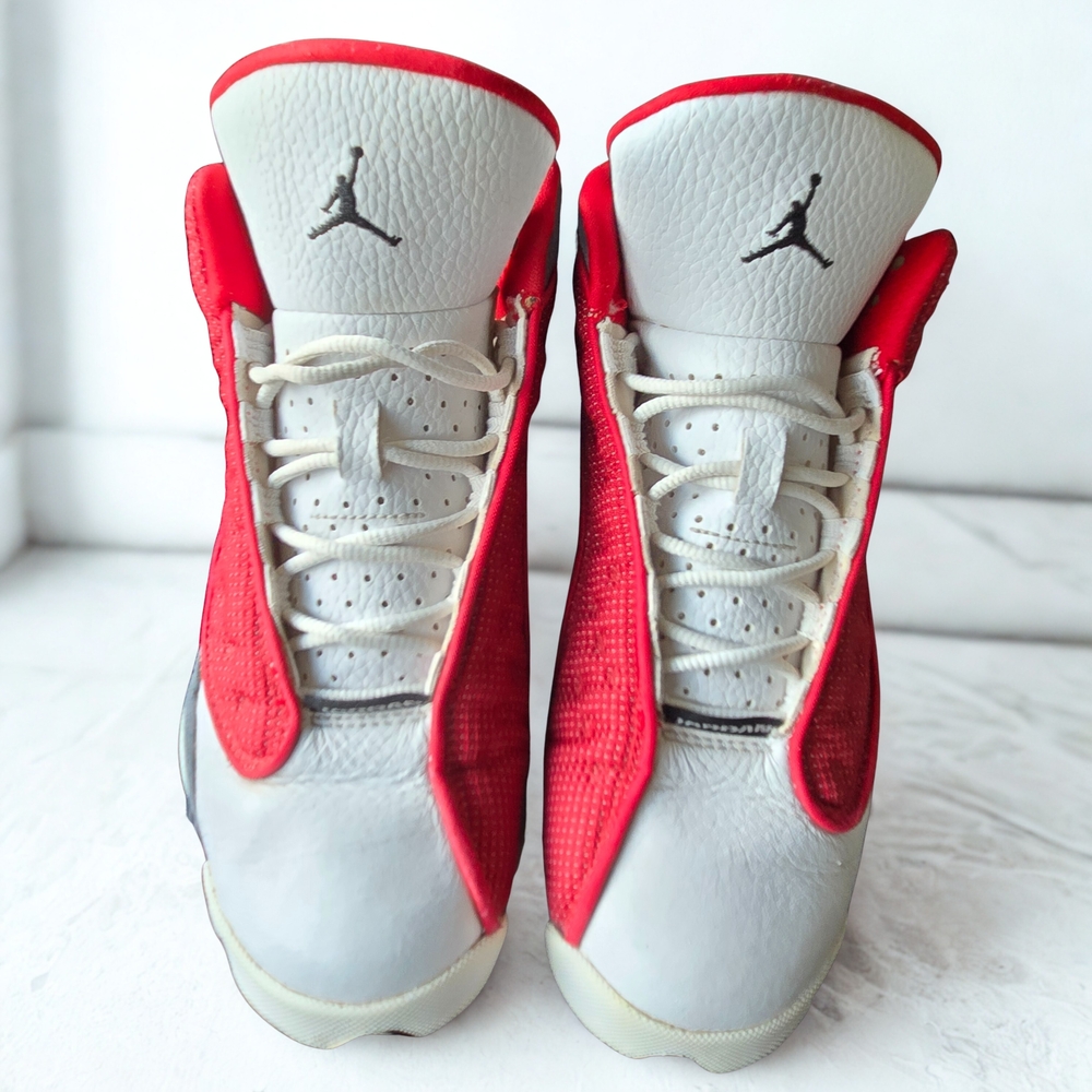 Nike Air Jordan Retro 13 Gym Red/Flint Grey 884129-600 Youth Size 5Y Shoes